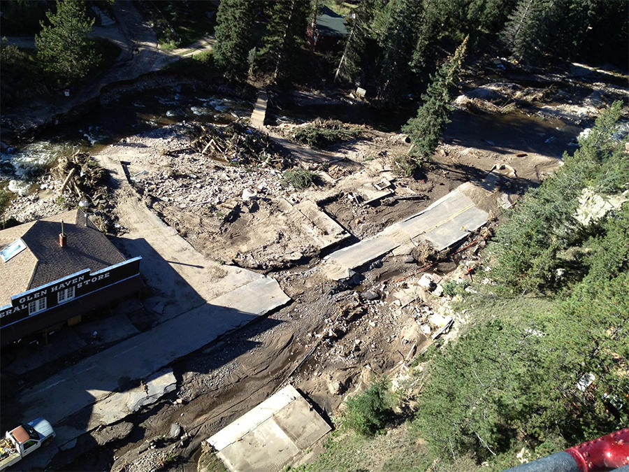 Flood Damage at Glen Haven in 2013